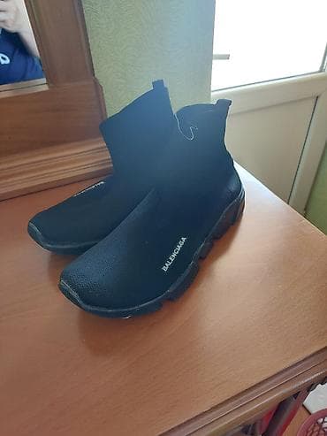 krosovka: Balenciaga Speed Trainer tipli kişi/qadın krossovkası – qara rəng — 1