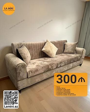 Divan, Açılan, Bazalı, Vеlur parça, Şəhərdaxili pulsuz çatdırılma