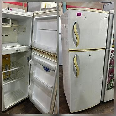 İşlənmiş 2 qapılı LG Soyuducu Satılır, rəng - Ağ, Təkərli