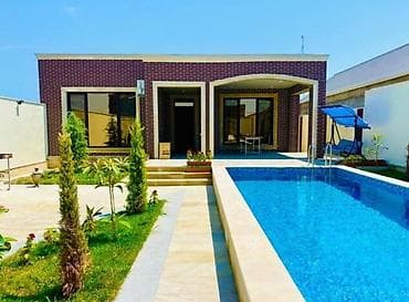Mərdəkanda yerləşən isti, hovuzlu bağ evimiz xidmətinizdədi,xidmətə