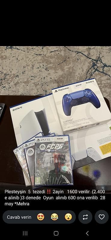 iphone 11 plata: PlayStation 5 + aksesuar və oyunlar paketi - Sony PlayStation 5 — 1