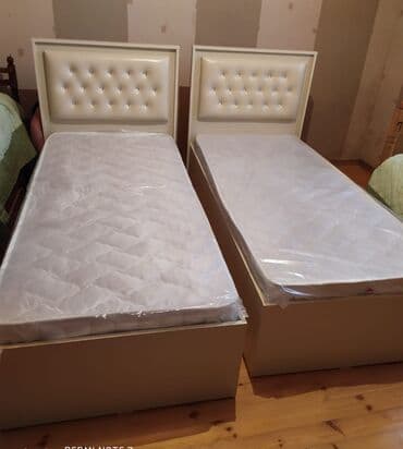 qosa carpayi: Yeni, Təknəfərlik çarpayı, Bazalı, Matras ilə, Siyirməsiz, Azərbaycan — 5