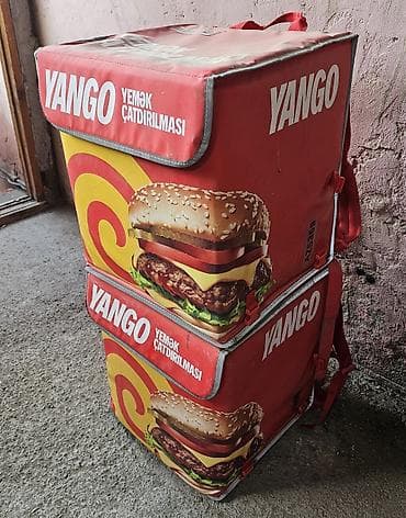 yemək üçün termos: YANGO yemək çatdırılması üçün termal kürək çantası 2 ededdir iksinde — 2