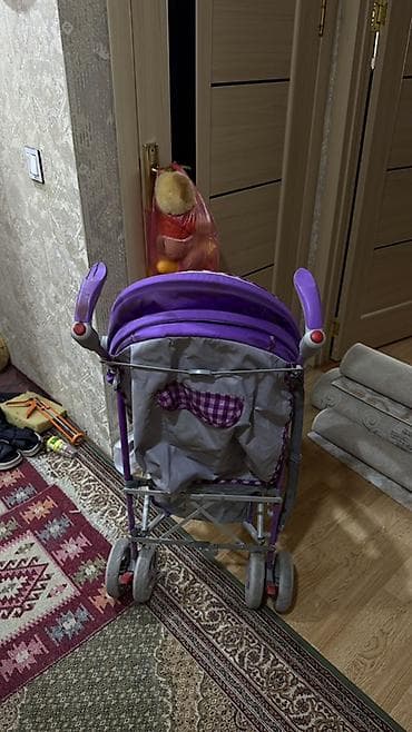 Детский мир: Uşaq arabası – bənövşəyi-boz rəngdə, yüngül və rahat model — 1