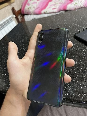 dyson airstrait 2 el: Samsung Galaxy A70, rəng - Göy, Barmaq izi — 3