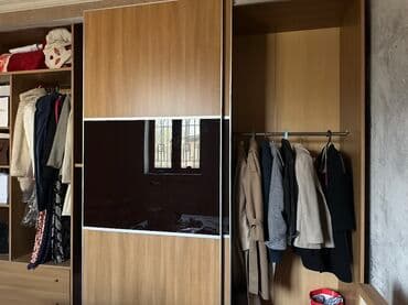 kupe şkaf: Kupe, 4 qapılı Düz dolab, Qarderob, paltar dolabı — 5