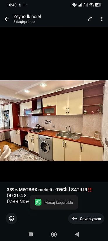 *389₼ MƏTBƏX mebeli :-TƏCİLİ SATILIR*‼️ ÖLÇÜ:-4.8 ÜZƏRİNDƏ lalafo.az -da *389₼ MƏTBƏX mebeli :-TƏCİLİ SATILIR*‼️ ÖLÇÜ:-4.8 ÜZƏRİNDƏ