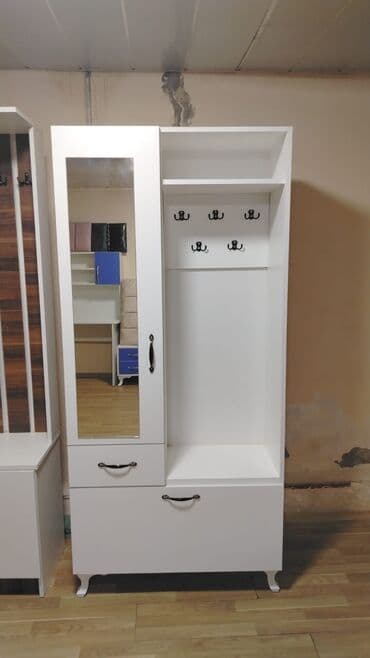 трюмо в прихожую: Прямой шкаф, Для прихожей, Гардероб, Распашной, Корпусный, 1 дверь — 6