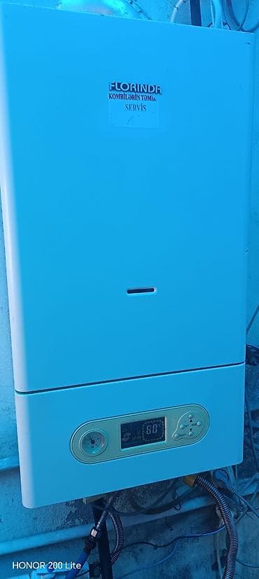 2 goz qaz: Kombi sistemi və radiator dəsti - Divardan asılan qazla işləyən kombi — 2