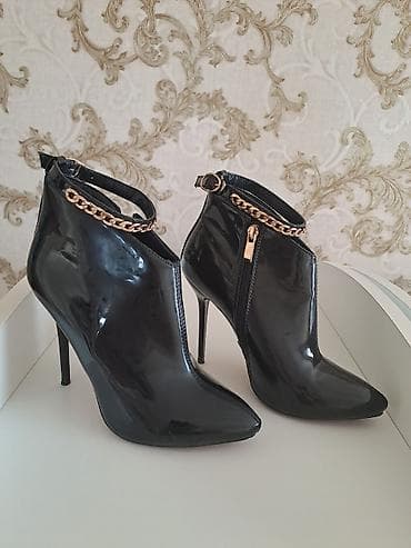 Tuflilər, Ölçü: 38, rəng - Qara, İşlənmiş