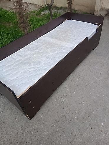 bag mebel: Təknəfərlik çarpayı, Matras ilə, Siyirməsiz — 1