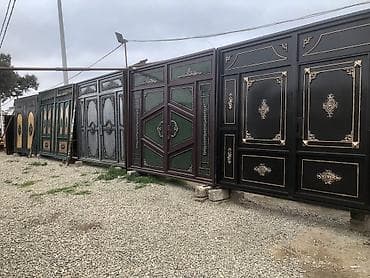 Yeni Həyət darvazası, 3 m, Mexaniki, Qapı ilə, rəng - Ağ, Kredit yoxdur, Ödənişli quraşdırma, Ödənişli çatdırılma, Rayonlara çatdırılma