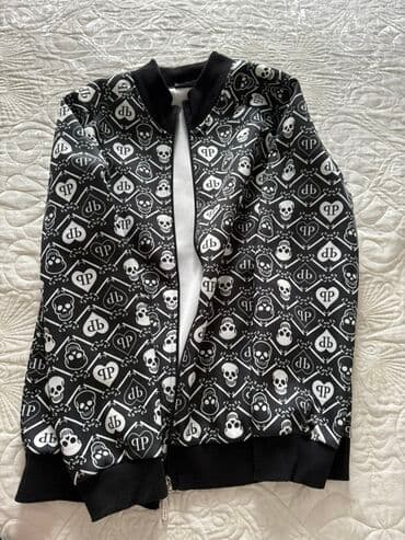 спортивный костюм азербайджан: Philipp Plein idman dəsti - 2 hissə: jaket (fermuarlı) və şalvar - — 1