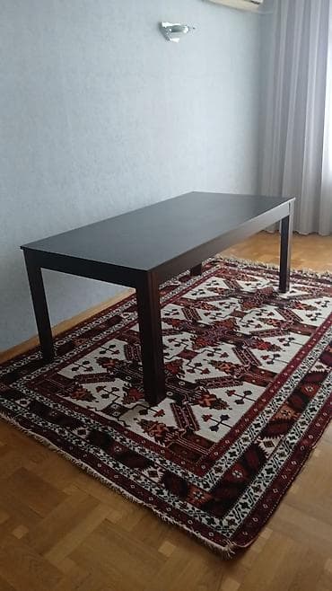 Qonaq masası, İşlənmiş, Açılmayan, Taxta, Dördbucaq masa