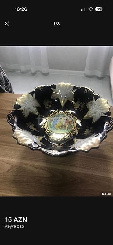 meyve qabı: Məhsul: Meyvə qabı Təsvir: - Klassik üslubda dekorativ meyvə qabı - — 1