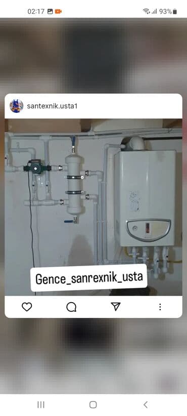 Fasad, naxış ustaları: Santexnik ustası tələb olunur, 6 ildən artıq təcrübə, 6/1, Aylıq ödəniş — 3