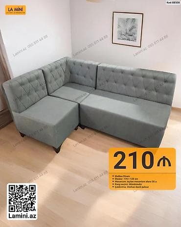 kreditle kunc divanlar: Mətbəx divanı – La Mini (Kod: 88508) - Ölçülər: 170 × 120 sm - — 1