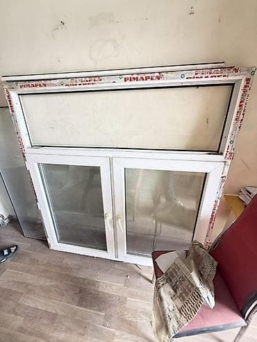 pendir: Pimapen PVC pəncərə dəsti - Material: ağ rəngli PVC (Pimapen profili) — 1