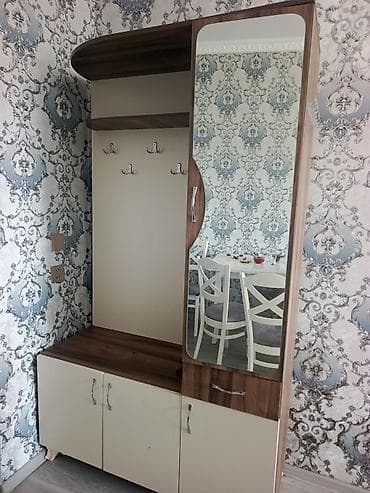 İşlənmiş, 2 qapılı, Güzgülü, Digər rəng, Digər material, Açılan, Düz dolab