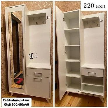 Dəhliz dolabı 220Azn 💥 ✔️ ölçü 90x200x40 ✔️Rəng seçimi var