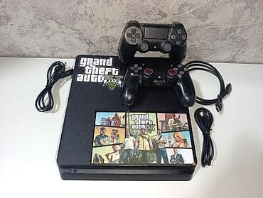 gta sa dvd: PS4slim 500gb zavod plombu üzərində, ideal vəziyətdə 2 original pult — 4