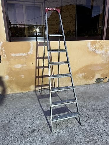 mismar atan: Metall nərdivan – qatlanan, iki tərəfli dayaq sistemli — 2