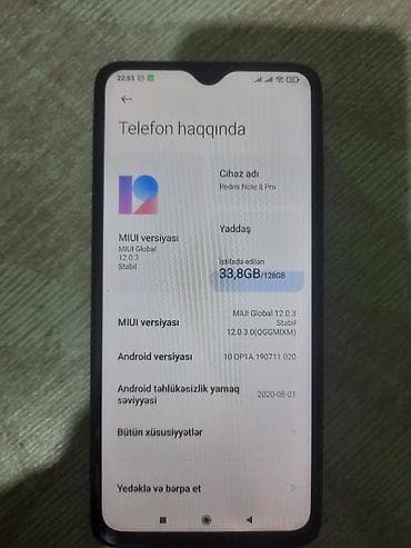 mac mini qiyməti: Xiaomi Redmi Note 8 Pro smartfon - Model: Redmi Note 8 Pro - Rəng — 2