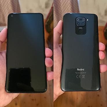 Redmi Note 9, 64 GB, rəng - Qara, İki sim kartlı