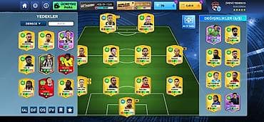 Dream League Soccer hesabı - Hücum: Kylian Mbappé (90), Erling