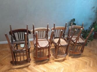 старые стулья: Для гостиной, Б/у, Нескладной, Стул — 15