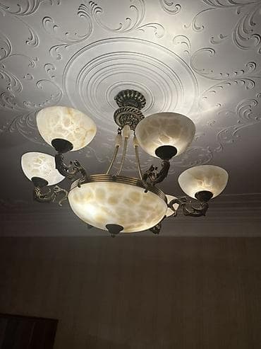 bag isiqlari: Çılçıraq, 5 lampa, Metal — 3