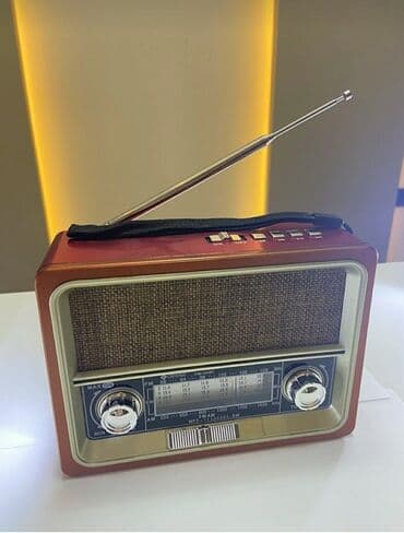 fləşkart qiymətləri: Nostalji görünüşlü səs gücləndirici Fm radio Bluetooth USB flashkart — 8