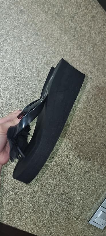 yunan sandalları: Ölçü: 37, rəng - Qara, İşlənmiş — 3