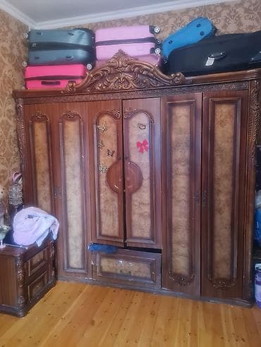 pencere dekor: 6 qapı, Siyirməli, Qəhvəyi, Taxta, Açılan, Düz dolab — 2