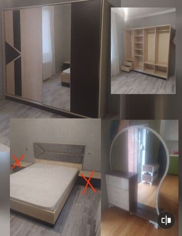 asilqan taxta: İkinəfərlik çarpayı, Dolab, Termo, İşlənmiş — 1