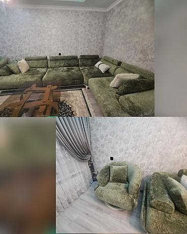 divan işlemiş: Künc divan ve 1 eded kreslo Qiymət 1700 AZN Cəmi bir ay istifadə — 1