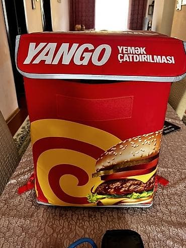 YANGO yemək çatdırılması üçün termo kürək çantası və velosiped