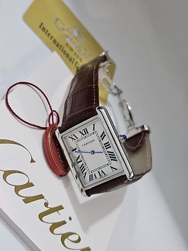 oğlan saatları: Yeni, Qol saatı, Cartier, rəng - Qara — 4