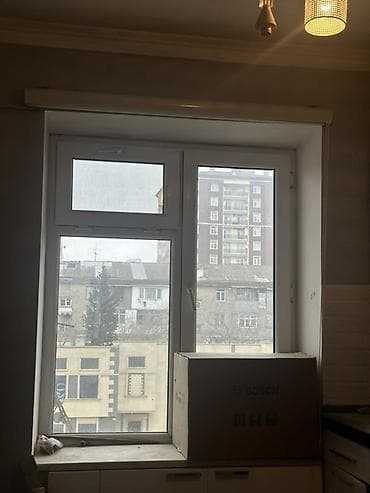 plastik tara: PVC pəncərə və balkon qapıları – hazır dəst - Material: ağ rəngli PVC — 2