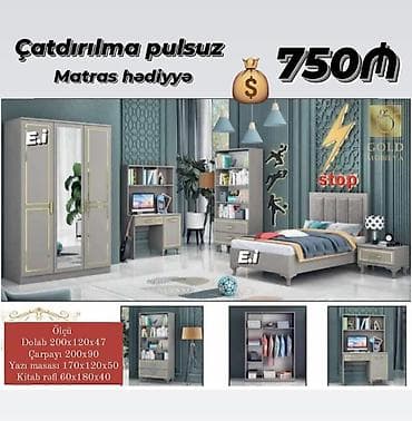 Genç otağı mebeli rəng seçimi var