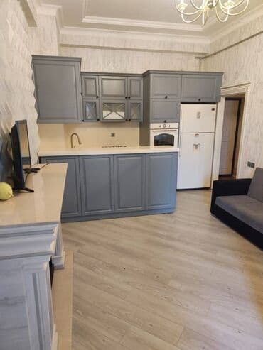 bine savxozda ev: Sumqayıt bulvarında 2 otaqlı əla təmirli əşyalı mənzil kirayə — 1