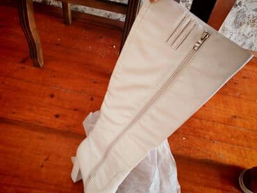 Çəkmələr: Ölçü: 39, rəng - Ağ, Yeni — 2