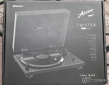 dini suvenir: Alive Audio Twister Black vinil pleyer - 2 sürət rejimi: 33 və 45 — 3