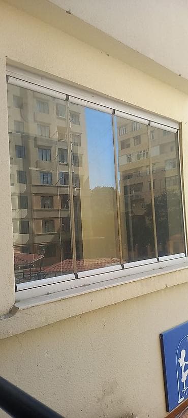 Şüşə balkon sürgülü sistemləri Məhsul/təsvir: - Balkon və lodjiyalar