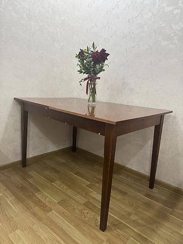 paslanmaz masa: Qonaq masası, İşlənmiş, Açılan, Taxta, Dördbucaq masa — 2