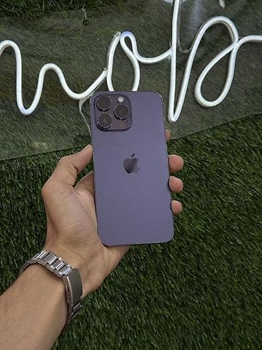 iphone qutusu: IPhone 14 Pro Max, 256 GB, Deep Purple, Zəmanət — 2