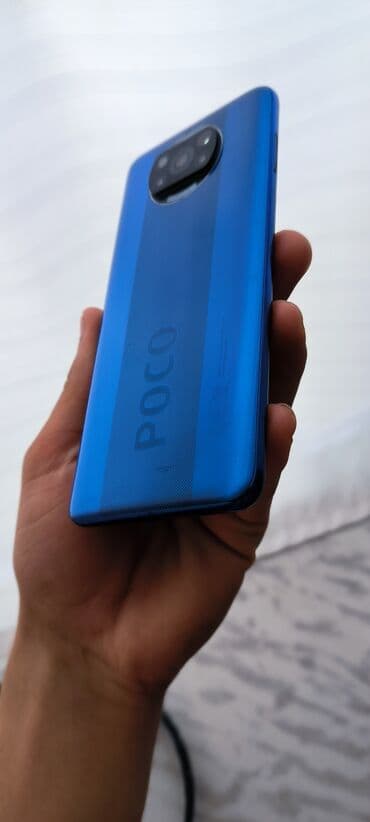 par utuleri: Poco X3, 128 GB, rəng - Göy, Barmaq izi — 5