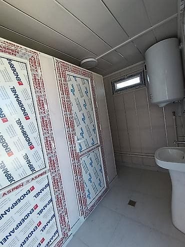 бак для душа: Modul tipli sanitariya-konteyneri - Daşına bilən metal karkaslı — 7