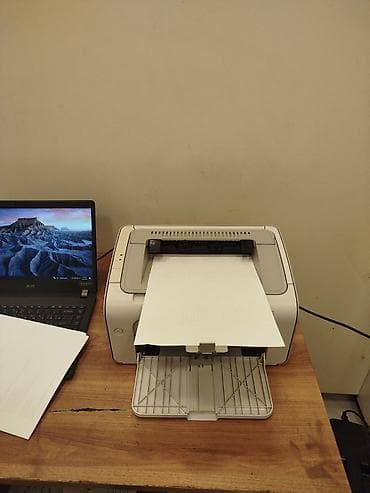 hp f 2180: Hp p1005 ağ qara lazer tək çap ideal vəziyyətdə dolu orginal katric — 2