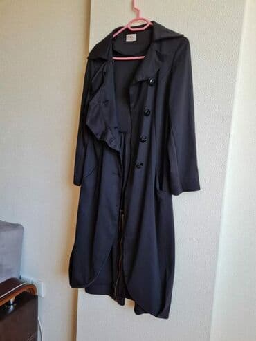 дождевик купить в баку: Плащ, M, цвет - Черный — 2